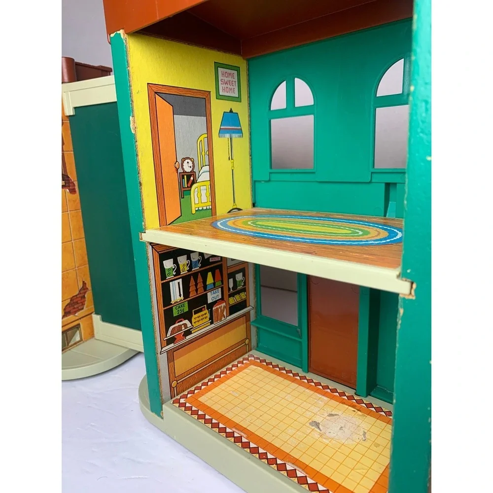 Fisher Price Sesame Street‎ Apartment Building Hoopers Store 938 Vintage 1974
